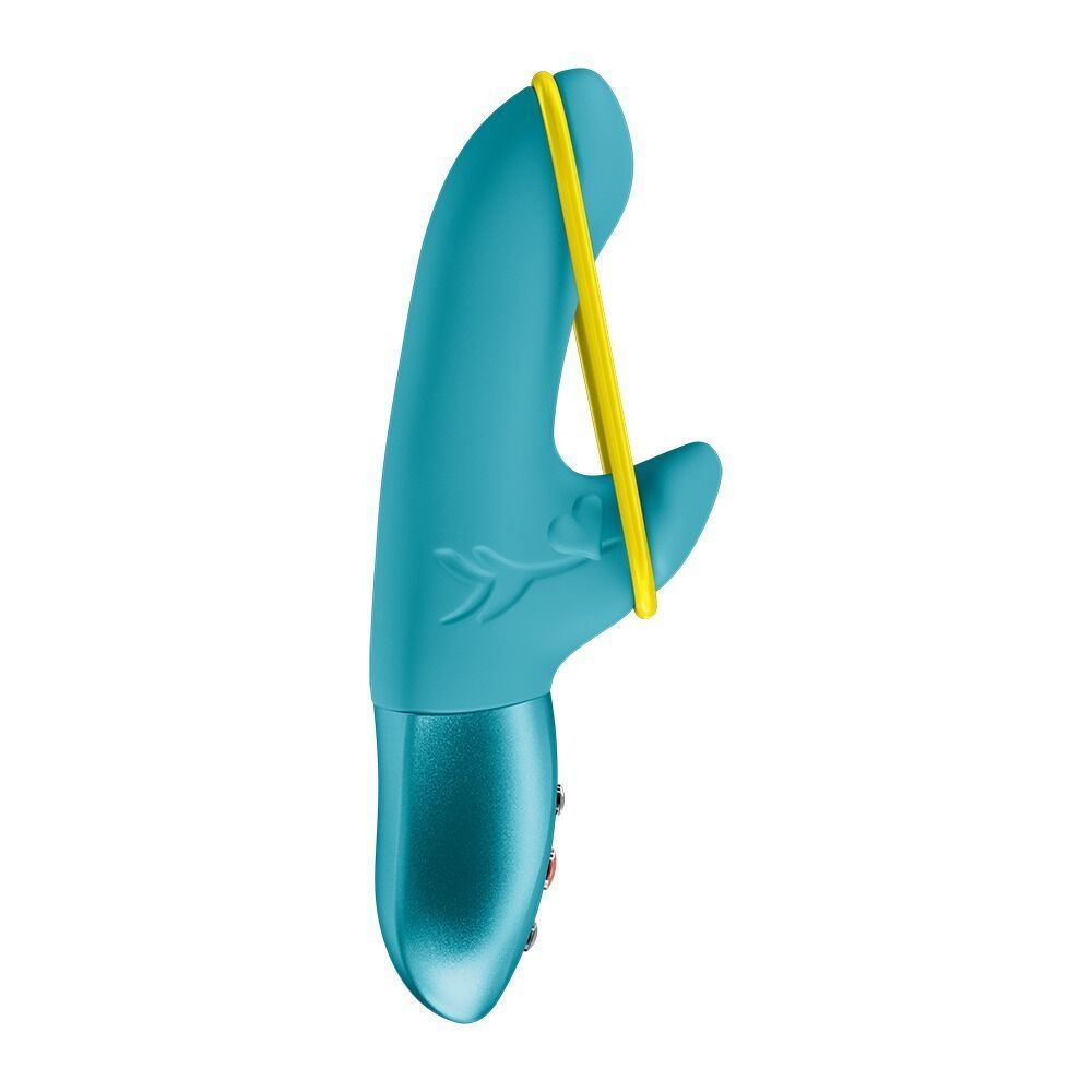 Мини вибратор-кролик со стимулирующей лентой Fun Factory AMORINO Aquamarine