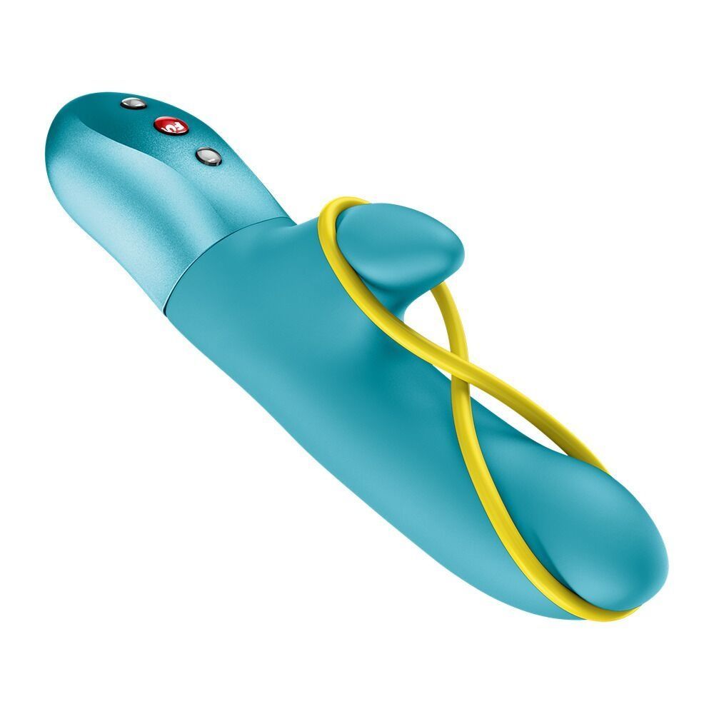 Мини вибратор-кролик со стимулирующей лентой Fun Factory AMORINO Aquamarine