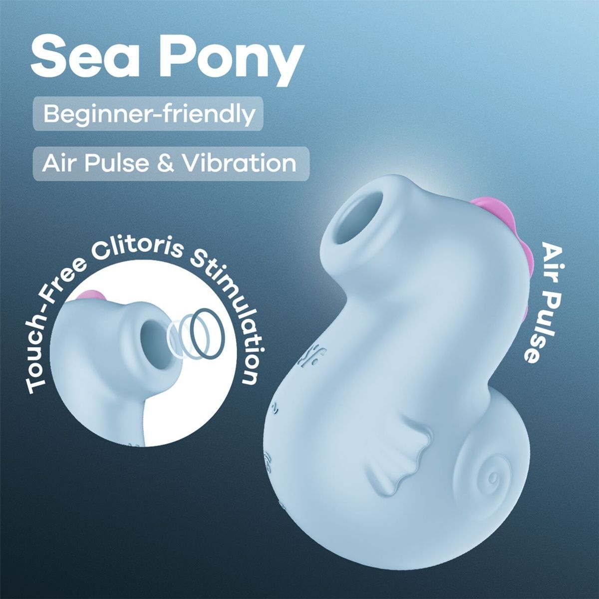 Вакуумний кліторальний стимулятор Satisfyer Cuties Sea Pony