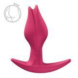 Анальная пробка Fun Factory BOOTIE FEM Raspberry, в виде бутона, диаметр 2,9 см, тонкий ограничитель