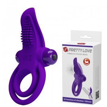 Ерекційне кільце Pretty Love Vibrant Penis Ring Purple