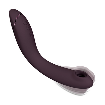 Вакуумный стимулятор для точки G и клитора с вибрацией Womanizer OG Aubergine, 12 уровней, 3 режима