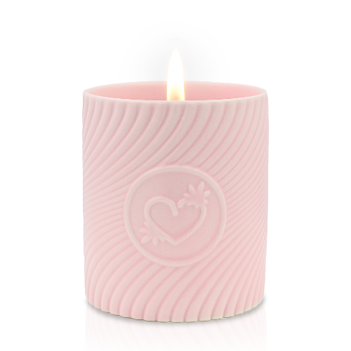 Массажная свеча с ароматом клубники и шампанского Sensual Massage Candle Strawberries&Champagne HighOnLove, 250 мл