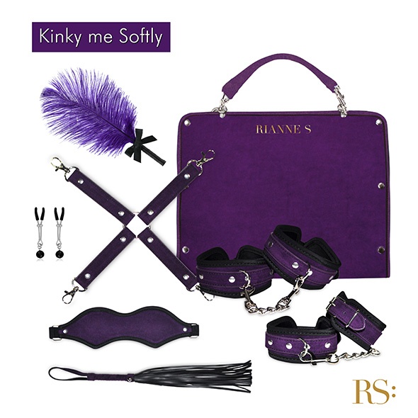 Подарунковий набір для BDSM RIANNE S - Kinky Me Softly Purple: 8 предметів