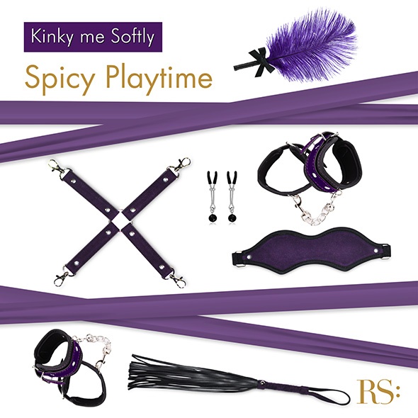 Подарунковий набір для BDSM RIANNE S - Kinky Me Softly Purple: 8 предметів