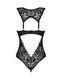 Мереживне боді Obsessive Donna Dream crotchless teddy M/L Black, відкритий доступ