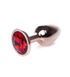 Анальная пробка Jewellery Red Gold PLUG Red, 2,7 см