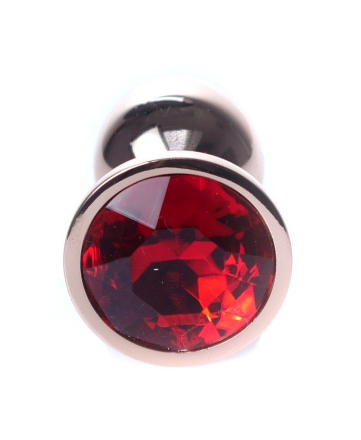 Анальная пробка Jewellery Red Gold PLUG Red, 2,7 см
