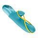 Мини вибратор-кролик со стимулирующей лентой Fun Factory AMORINO Aquamarine