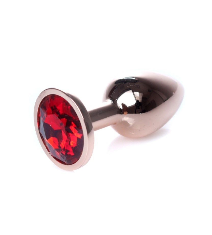 Анальная пробка Jewellery Red Gold PLUG Red, 2,7 см