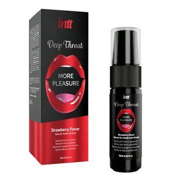 Спрей для глубокого минета Intt Deep Throat Oral Spray Strawberry, 12 мл, без анестетиков
