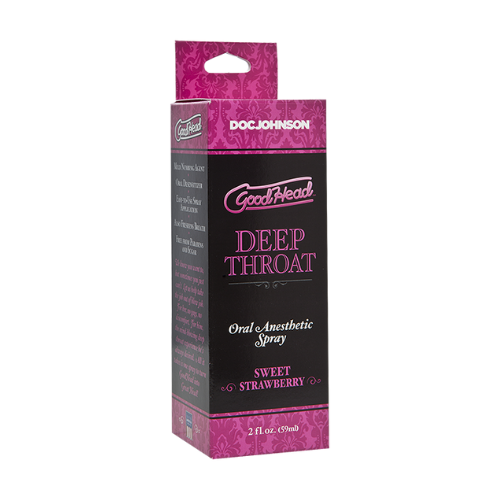 Спрей для минета Doc Johnson GoodHead DeepThroat Spray – Sweet Strawberry 59 мл для глубокого минета