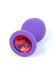 Анальная пробка Jewellery Silicone Purple Plug M Red