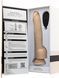 Фалоімітатор з пульсацією Naked ADDICTION Dominic 9&Prime; Vanilla, пульт ДК, діаметр 4,2 см