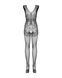 Бодистокинг Obsessive Bodystocking F234 S/M/L, абстрактный рисунок, глубокое декольте