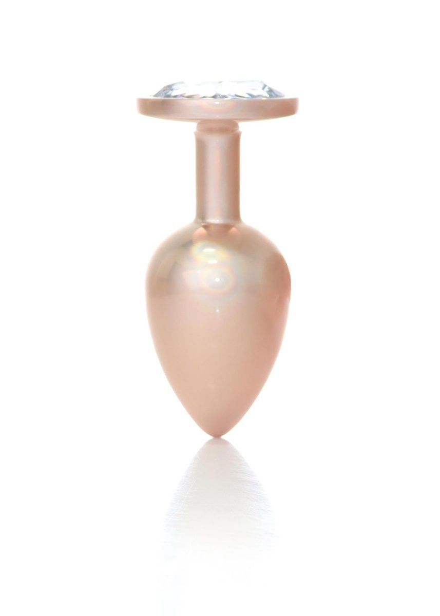 Анальная пробка Jewellery Pearl Gold Plug Clear L