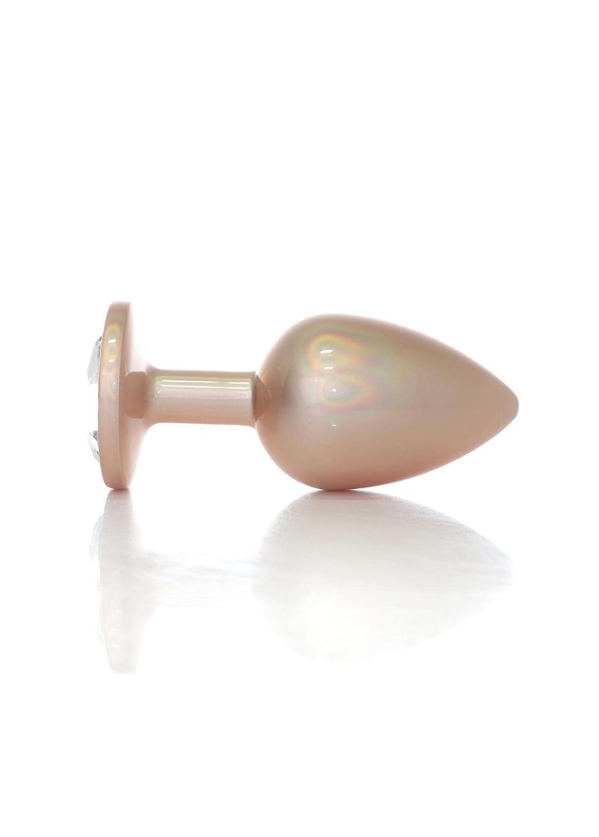 Анальная пробка Jewellery Pearl Gold Plug Clear L