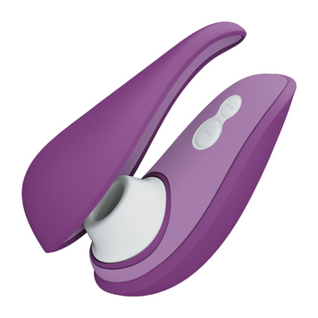 Вакуумний кліторальний стимулятор Womanizer Liberty 2 Purple, 8 режимів, магнітна кришечка
