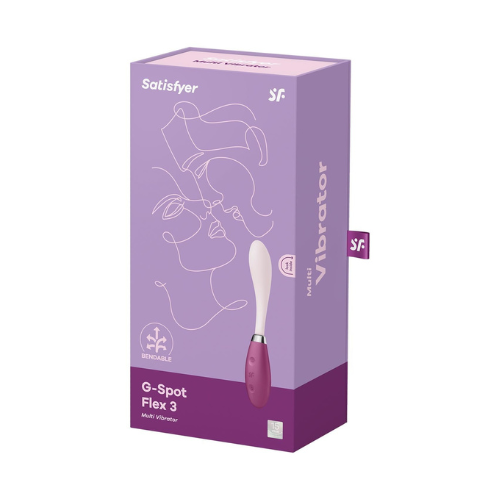 Вибратор Satisfyer G-Spot Flex 3 Red, гибкий ствол с фиксацией положения