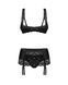 Комплект Obsessive Lecille 3-pcs crotchless set  , S/M