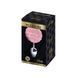 Металева анальна пробка Кролячий хвостик Alive Fluffy Plug M Pink, діаметр 3,4 см