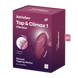 Вібростимулятор-пульсатор Satisfyer Tap & Climax 1 Red, ефект постукування пальцем, 2 мотори