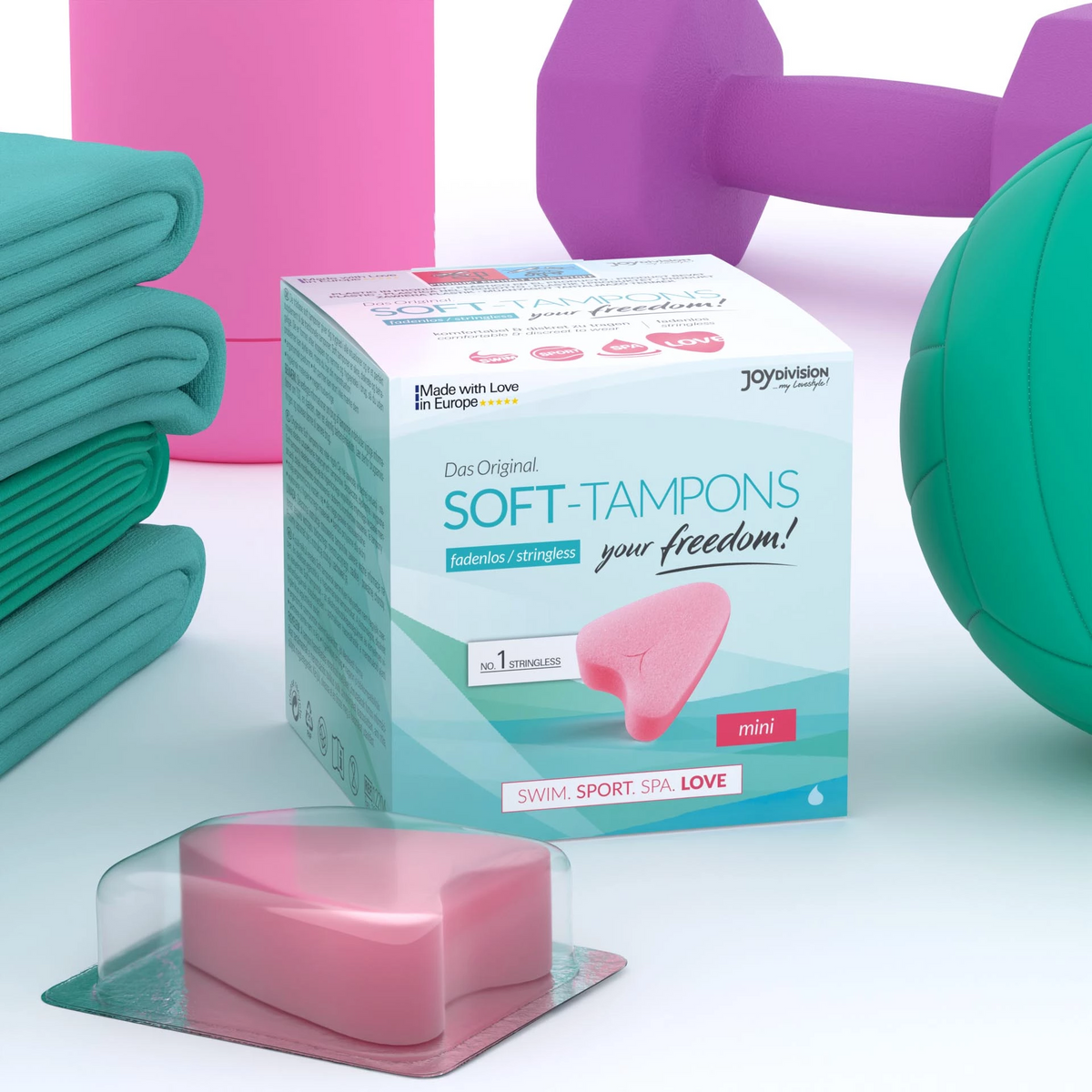 Гигиенические тампоны для секса Soft-Tampons Mini, 3 шт.