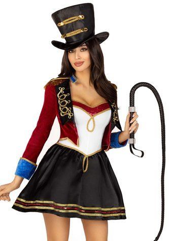 Костюм дресирувальниці Leg Avenue Ringmaster Costume, сукня, капелюх, S