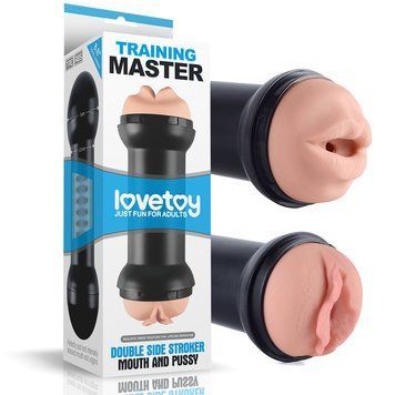 Мастурбатор LoveToy Slider Double-Ended Masturbator Mouth and Vagina