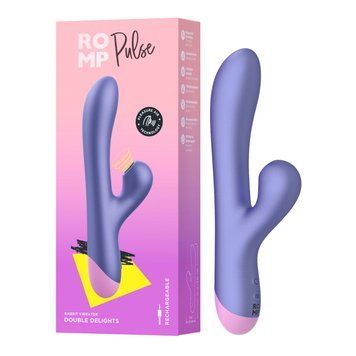 Вибратор-кролик ROMP Pulse с вакуумной стимуляцией клитора