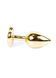 Анальная пробка Jewellery Gold Heart Plug Pink