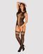 Бодистокинг Obsessive Bodystocking F236 S/Ml/L, глубокое декольте, имитация шнуровки