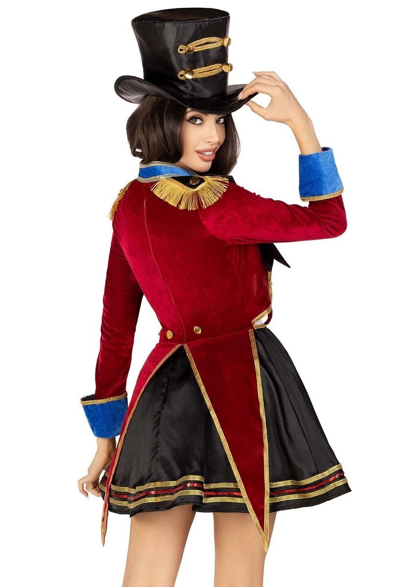 Костюм дрессировщицы Leg Avenue Classic Ringmaster Costume, платье, шляпа, S