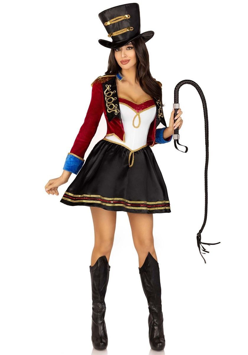 Костюм дрессировщицы Leg Avenue Classic Ringmaster Costume, платье, шляпа, S