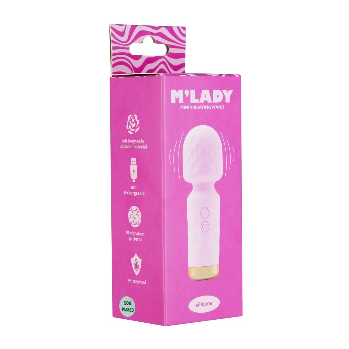 Вібромасажер M&rsquo;Lady Mini Vibrating Wand Pink