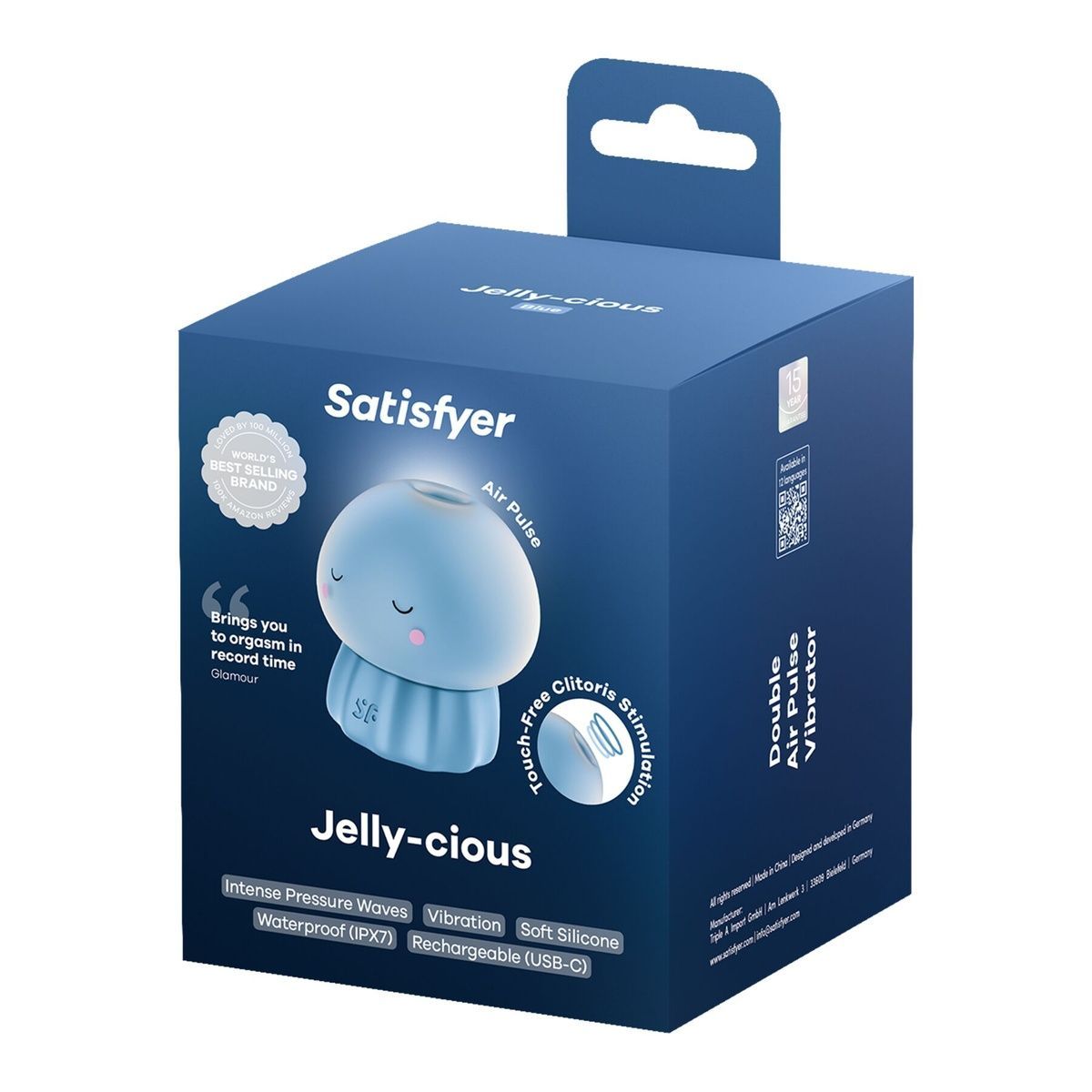 Вакуумный клиторальный стимулятор Satisfyer Cuties Jelly-cious Blue