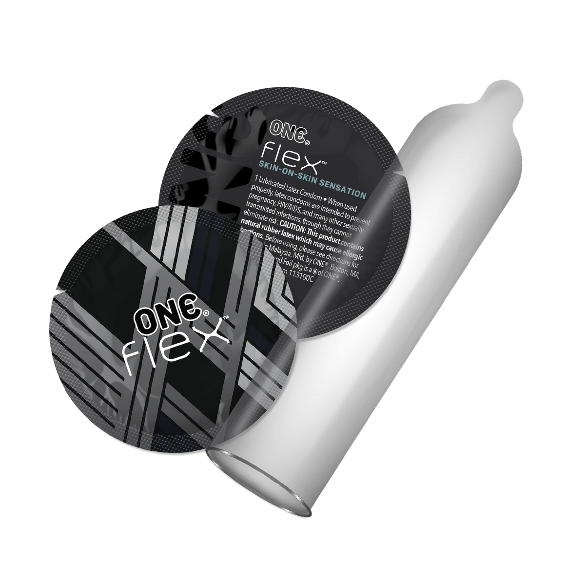 Презервативи ONE Flex Graphene, 10 шт, супертонкі, дуже міцні, подарункове паковання-тубус