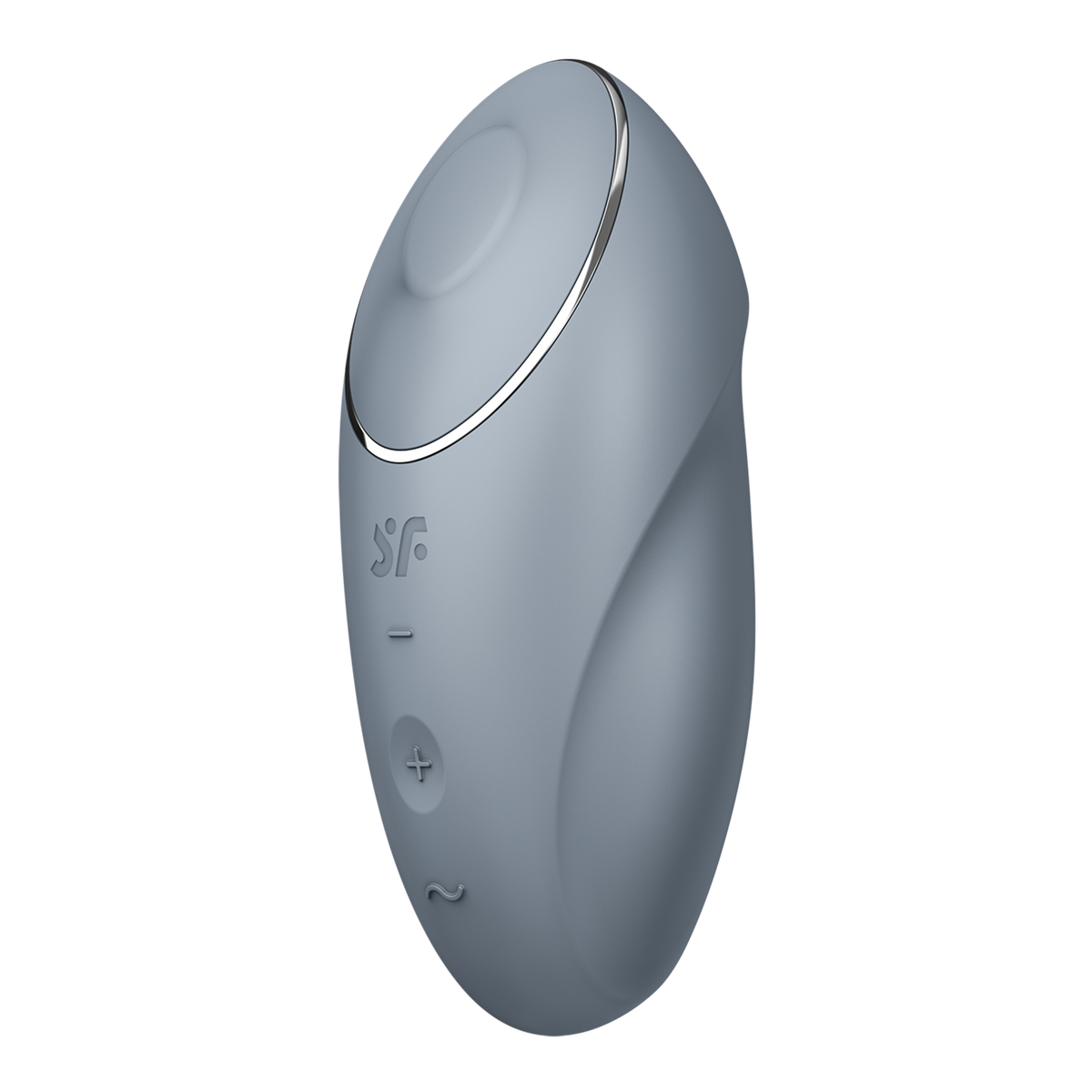 Вібростимулятор-пульсатор Satisfyer Tap & Climax 1 Bluegrey, ефект постукування пальцем, 2 мотори