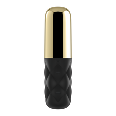 Мощный мини-вибратор Satisfyer Sparkling Darling Gold со съемным колпачком, 15 режимов работы