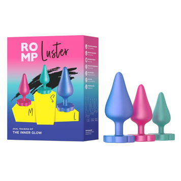 Набор анальных пробок ROMP Luster &ndash; 3 размера