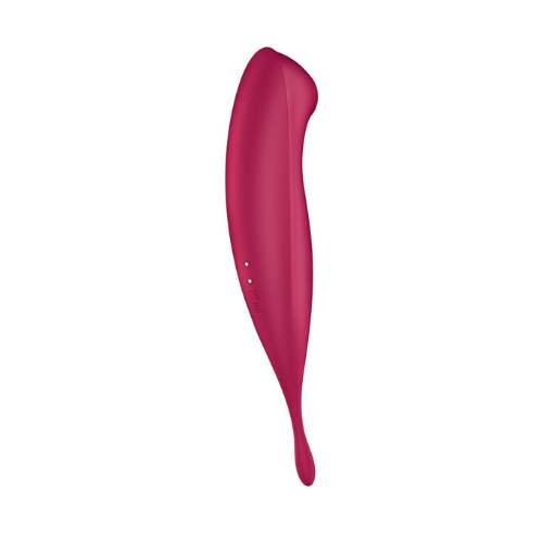 Смарт-вібратор для клітора з вакуумною стимуляцією Satisfyer Twirling Pro+ dark red