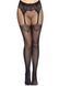 Колготки Leg Avenue Fishnet tights with back seam One size Black, задній шов, мереживо, сітка
