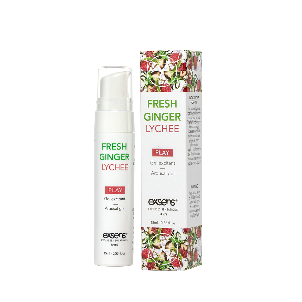 Стимулюючий гель EXSENS Kissable Fresh Ginger Litchi, 15 мл