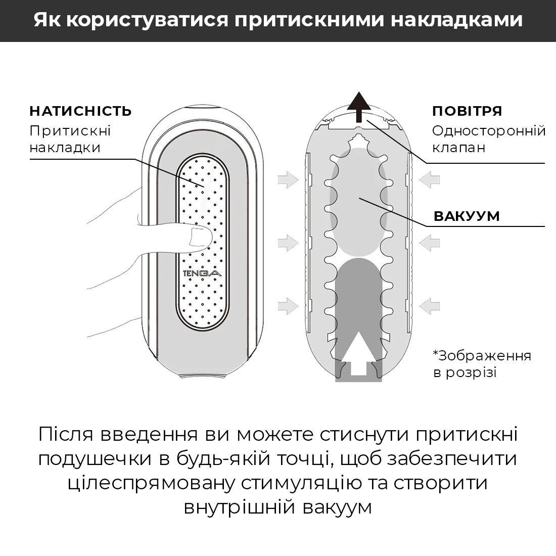 Мастурбатор Tenga Flip Zero Black, изменяемая интенсивность стимуляции, раскладной