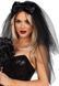 Фата невесты Leg Avenue Tiered bridal veil O/S Black, One size