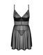 Эротический комплект Obsessive Chemeris babydoll & thong, пеньюар и стринги, XS/S