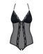 Сетчатое боди с открытыми ягодицами Obsessive 841-TED-1 teddy, черный, S/M