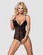 Сетчатое боди с открытыми ягодицами Obsessive 841-TED-1 teddy, черный, S/M