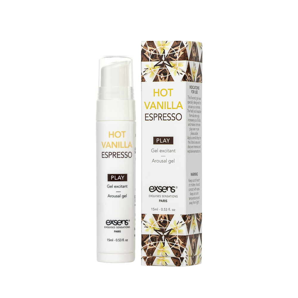 Стимулирующий гель EXSENS Kissable Hot Vanilla Espresso, 15 мл