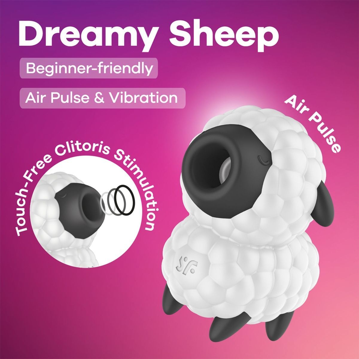 Вакуумный клиторальный стимулятор Satisfyer Cuties Dreamy Sheep